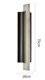CALEVA MODERN ALABASTER WALL SCONCE by Bling Lighting Studio