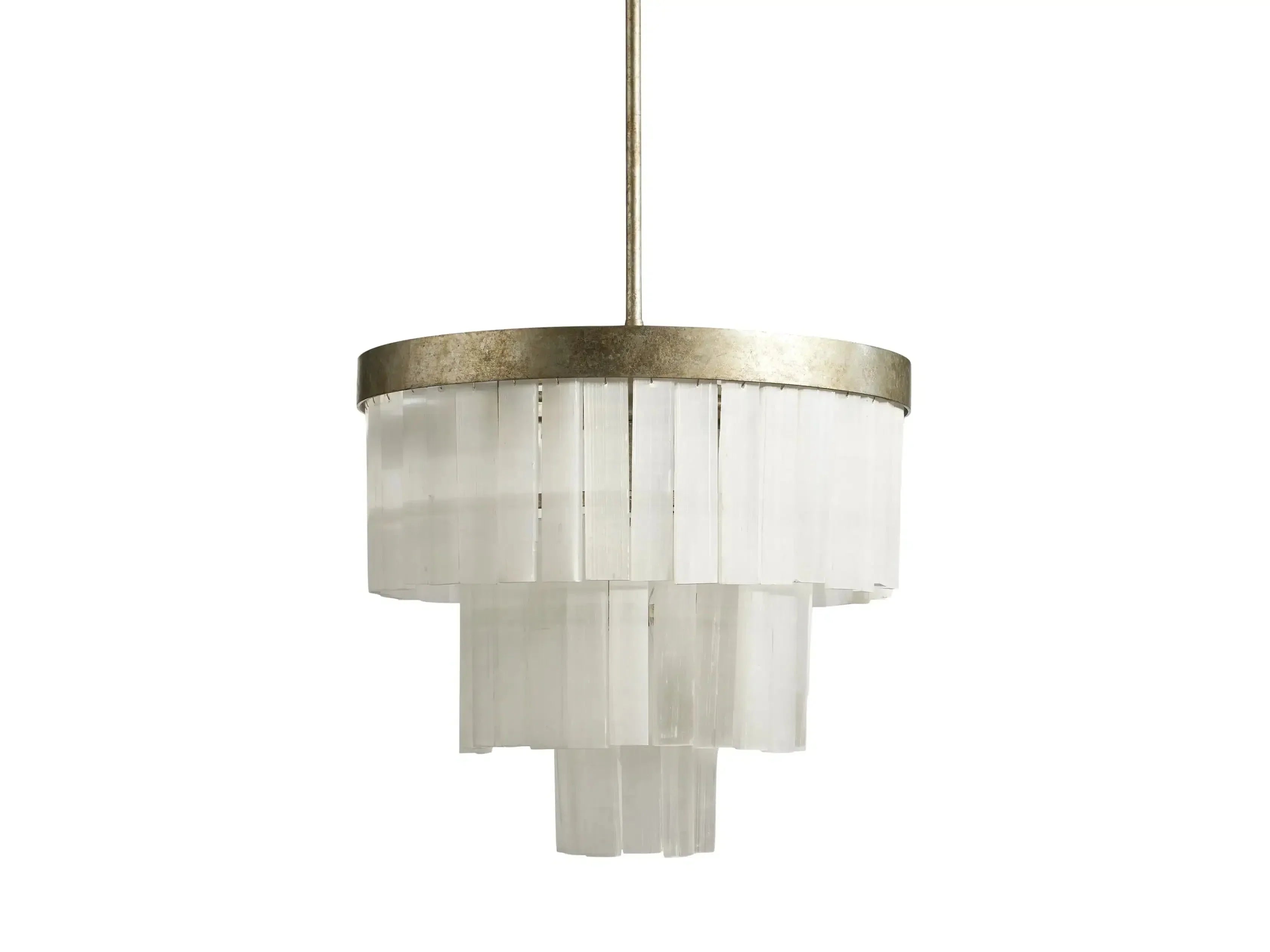 Cameron 3 Tier Selenite Chandelier by Bling Lighting Studio