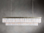 Cameron Rectangular Selenite Chandelier by Bling Lighting Studio