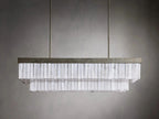 Cameron Rectangular Selenite Chandelier by Bling Lighting Studio
