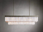 Cameron Rectangular Selenite Chandelier by Bling Lighting Studio