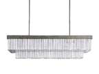 Cameron Rectangular Selenite Chandelier by Bling Lighting Studio