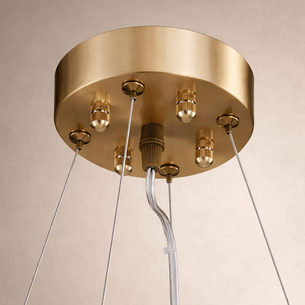 Oakley Layered Alabaster Chandelier - 31"
