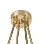 'Moon' Alabaster and Brass Pendant Lamp by Denis De La Mesiere