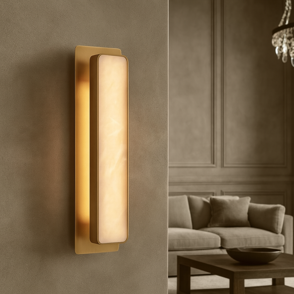 Capri Alabaster Wall Sconce by Bling Lighting Studio