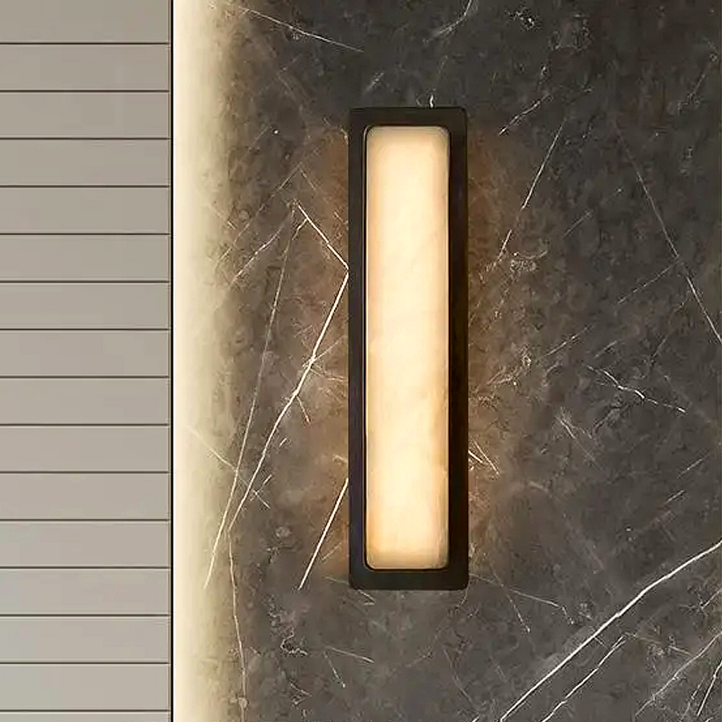 Capri Alabaster Wall Sconce detail view