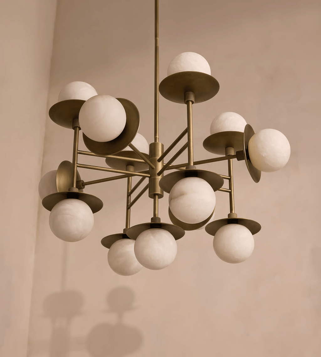 Cara Alabaster Chandelier by Bling Lighting Studio