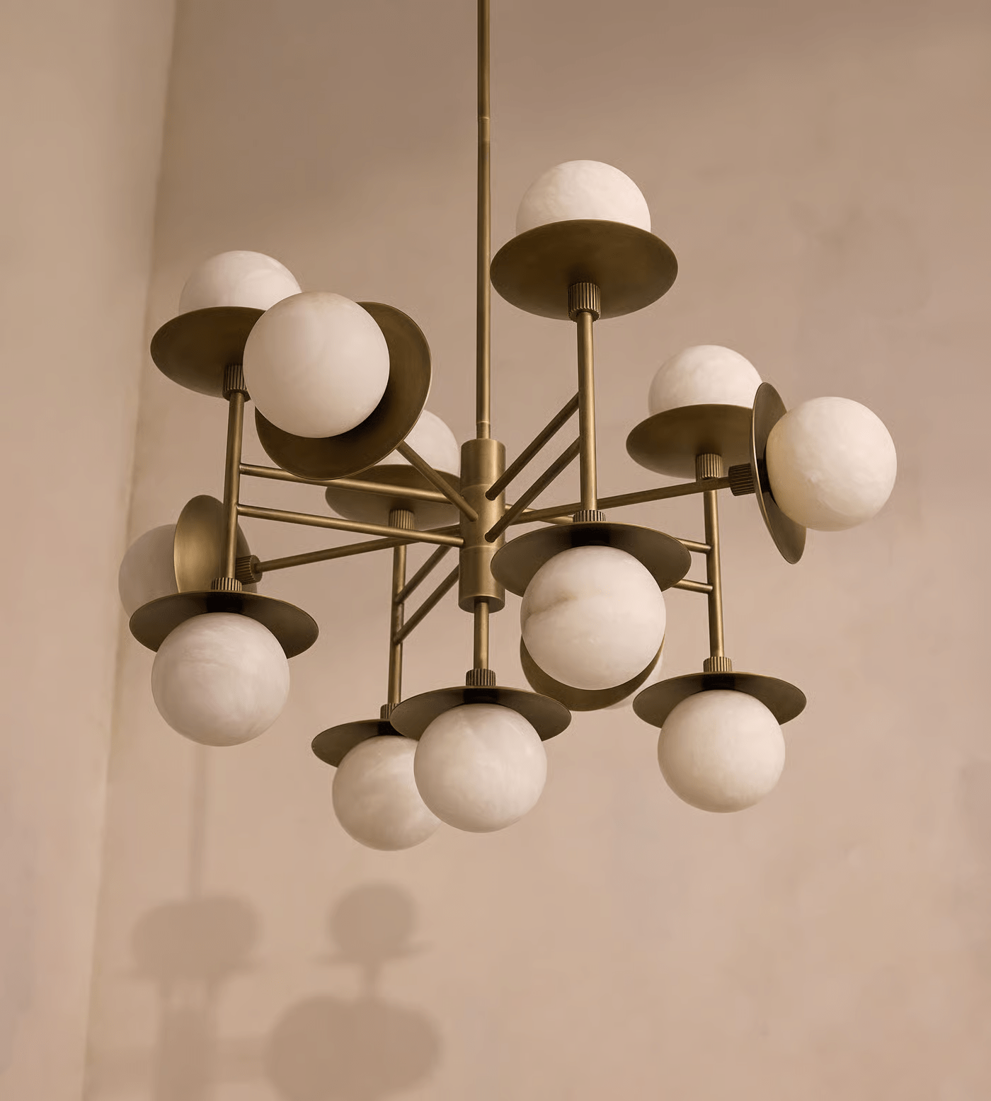 Cara Alabaster Chandelier by Bling Lighting Studio