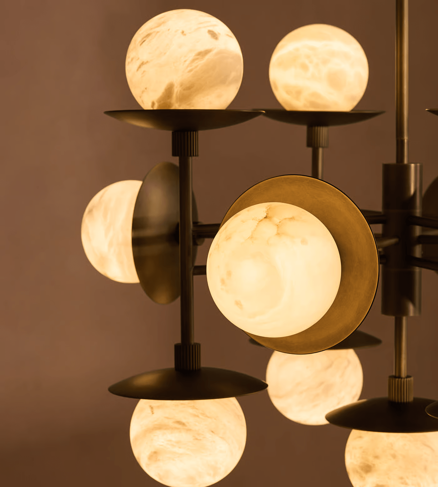 Cara Alabaster Chandelier by Bling Lighting Studio