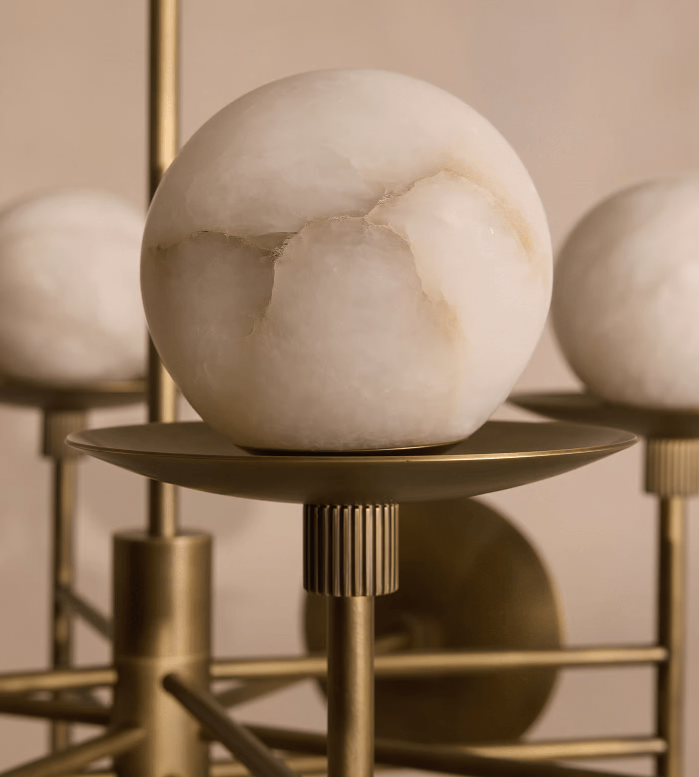 Cara Alabaster Chandelier by Bling Lighting Studio