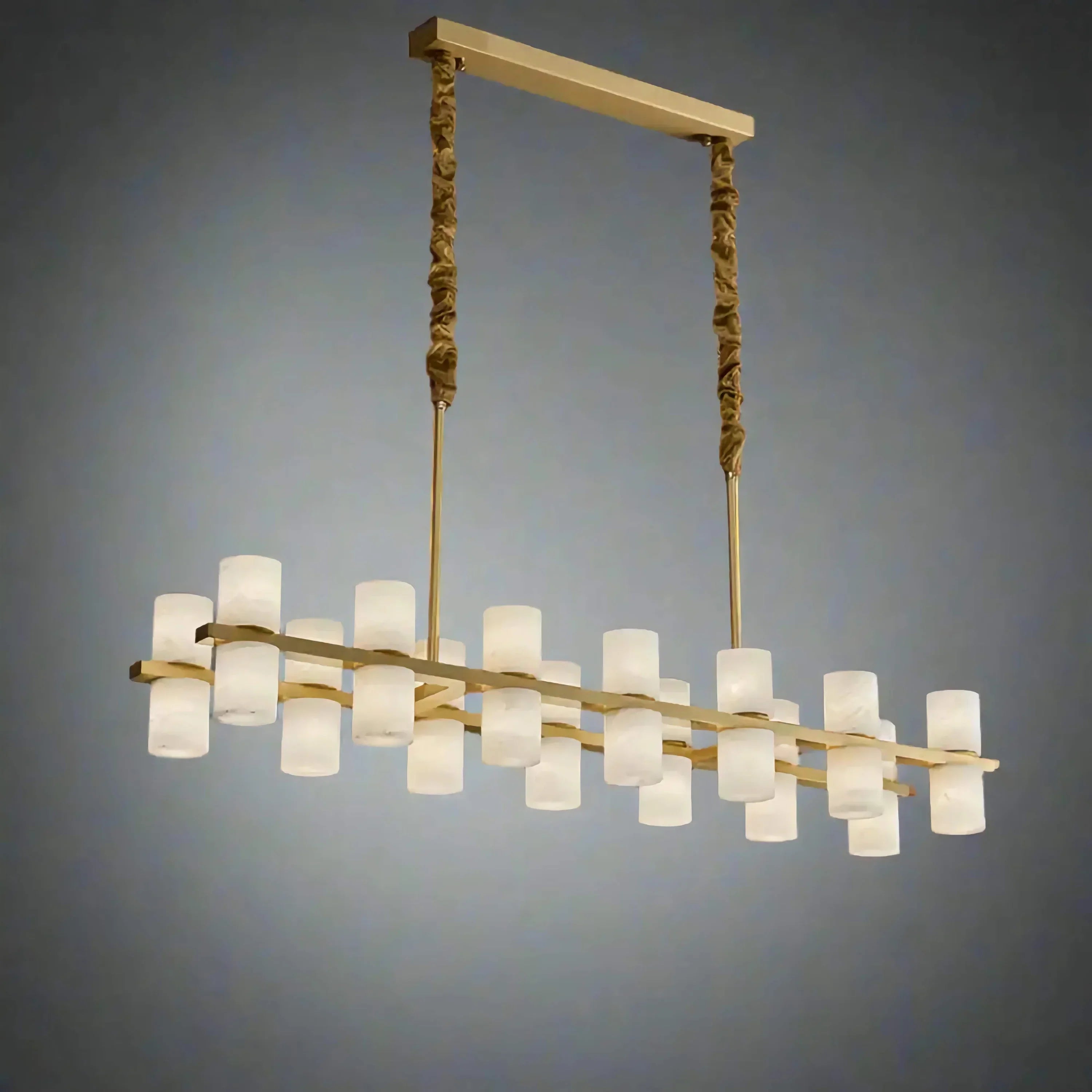 CAURIS ALABASTER LINEAR CHANDELIER by Bling Lighting Studio