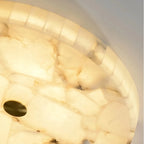 Moonshade Alabaster Flush Mount Chandelier material and finish detail