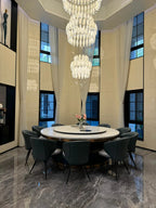 Ceramic Tulip Cascade Staircase Chandelier by Bling Lighting Studio