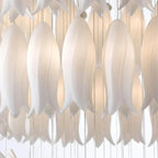 Ceramic Tulip Cascade Staircase Chandelier by Bling Lighting Studio