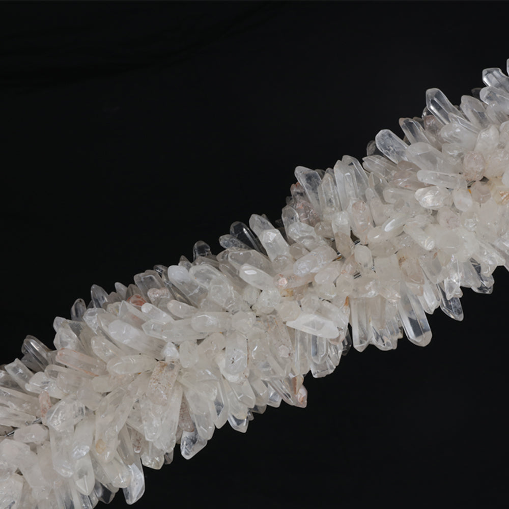 Cervine Quartz Stone Linear Geode Quartz Crystal Pendant Light by Bling Lighting Studio