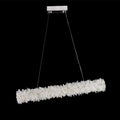 Cervine Quartz Stone Linear Geode Quartz Crystal Pendant Light by Bling Lighting Studio