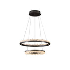 Cervine Quartz Stone Minimalistic Crystal Quartz Chandelier by Bling Lighting Studio