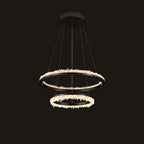 Cervine Quartz Stone Minimalistic Crystal Quartz Chandelier by Bling Lighting Studio