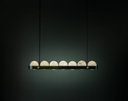 Cervine Quartz Stone Ouranos II Linear Chandelier by Bling Lighting Studio