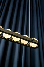 Cervine Quartz Stone Ouranos II Linear Chandelier by Bling Lighting Studio