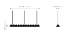 Cervine Quartz Stone Ouranos II Linear Chandelier by Bling Lighting Studio