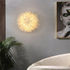 Cervine Quartz Stone Primary Crystal Wall Sconce by Bling Lighting Studio