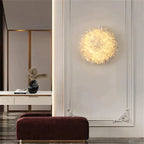 Cervine Quartz Stone Primary Crystal Wall Sconce by Bling Lighting Studio