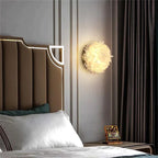 Cervine Quartz Stone Primary Crystal Wall Sconce by Bling Lighting Studio