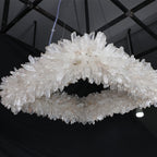 Cervine Quartz Stone Square Geode Quartz Crystal Chandelier by Bling Lighting Studio