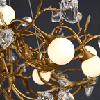 Albero Sculptural Gold Branch Chandelier by Bling Lighting Studio