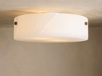 Chayla Alabaster Stone Flushmount lighting fixture by Bling Lighting Studio
