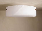 Chayla Alabaster Stone Flushmount lighting fixture detail view