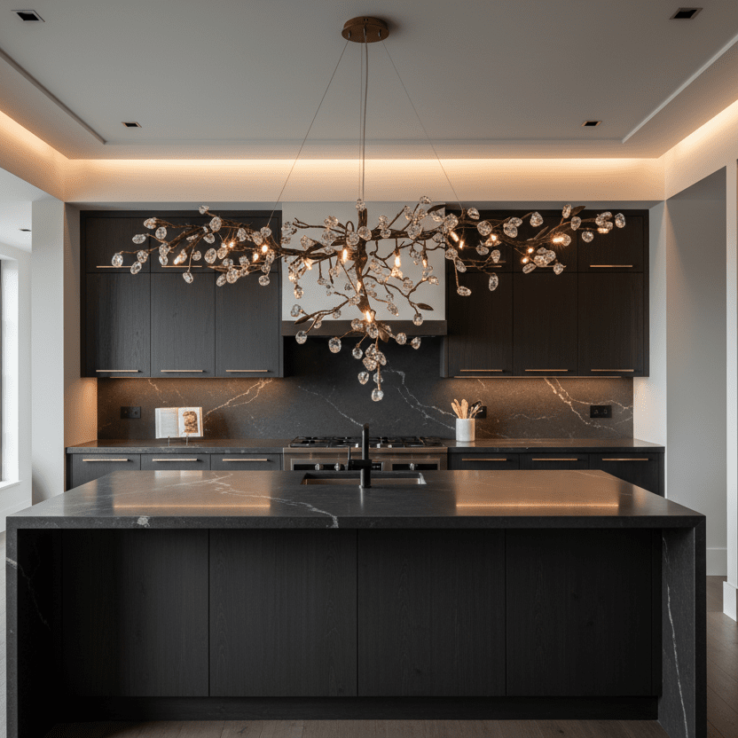 Cherry Blossom Branch Tree Chandelier by Bling Lighting Studio