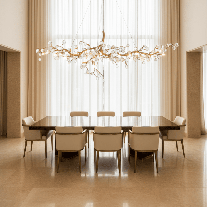 Cherry Blossom Branch Tree Chandelier by Bling Lighting Studio
