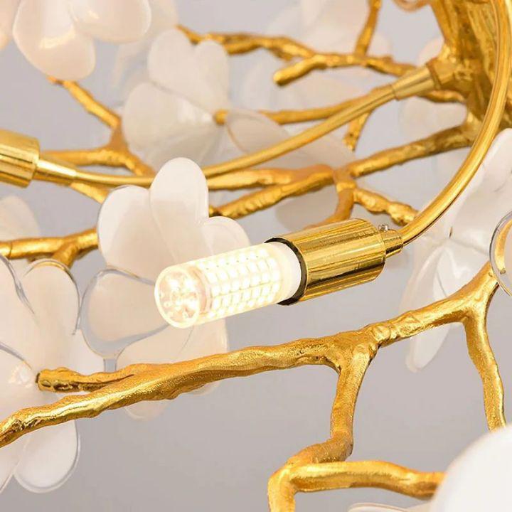 Cherry Dining Room Branch Chandelier by Bling Lighting Studio