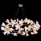 Circular Branch Blossom Chandelier by Bling Lighting Studio