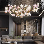 Circular Branch Blossom Chandelier by Bling Lighting Studio