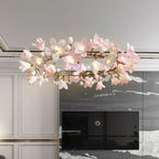 Circular Branch Blossom Chandelier by Bling Lighting Studio