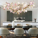 Circular Branch Blossom Chandelier by Bling Lighting Studio