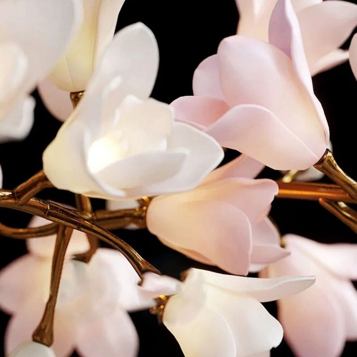 Circular Branch Blossom Chandelier by Bling Lighting Studio