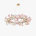 Circular Branch Blossom Chandelier by Bling Lighting Studio