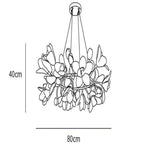 Circular Branch Blossom Chandelier by Bling Lighting Studio