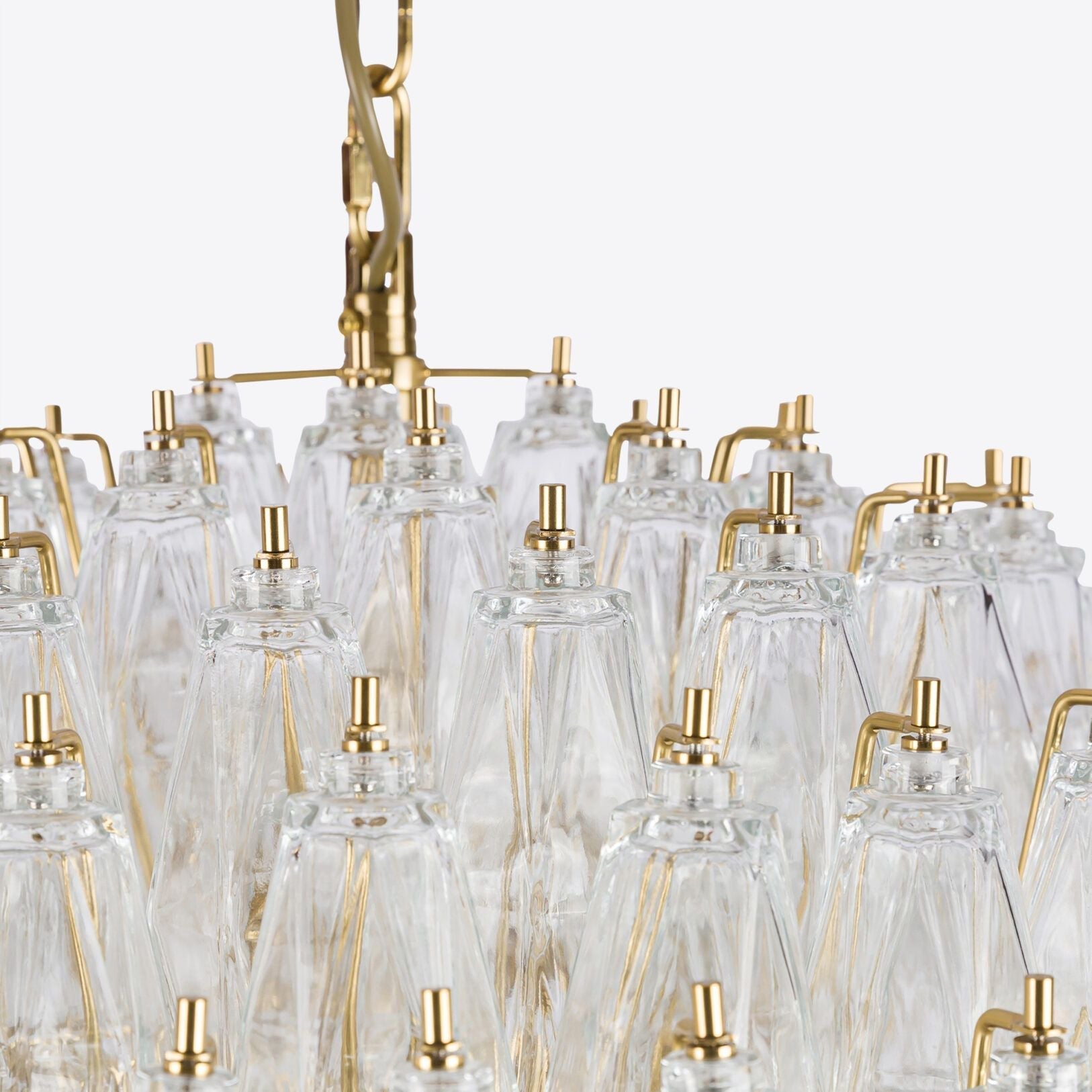 Clear Sorrento Chandelier 28"
