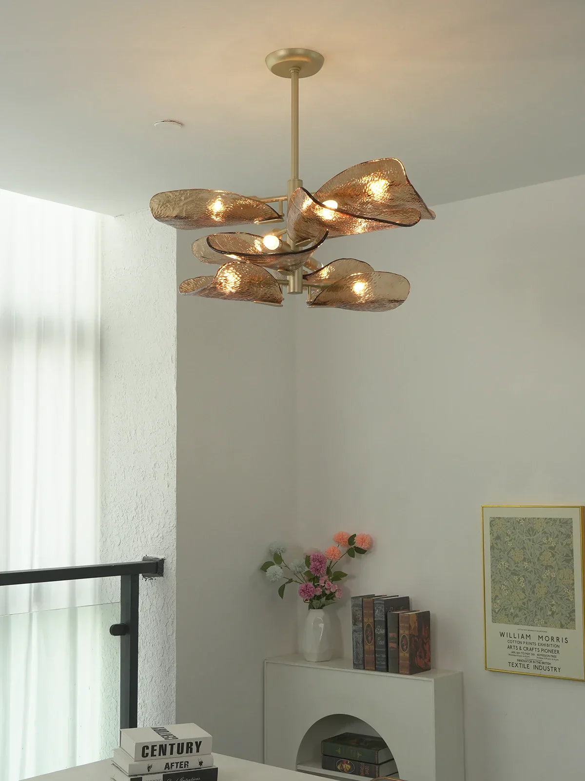 Cloud-Shaped Layered Amber Chandelier product image