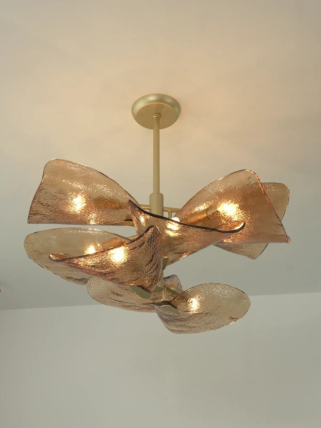 Cloud-Shaped Layered Amber Chandelier product image