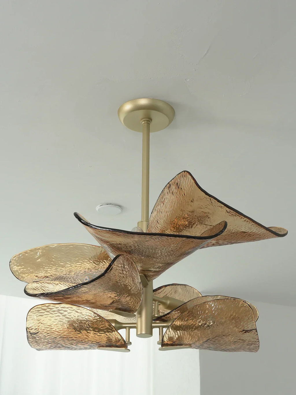 Cloud-Shaped Layered Amber Chandelier product image