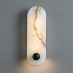 Contemporary Capsule Alabaster Wall Light