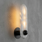Contemporary Capsule Alabaster Wall Light