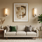 Contemporary Capsule Alabaster Wall Light