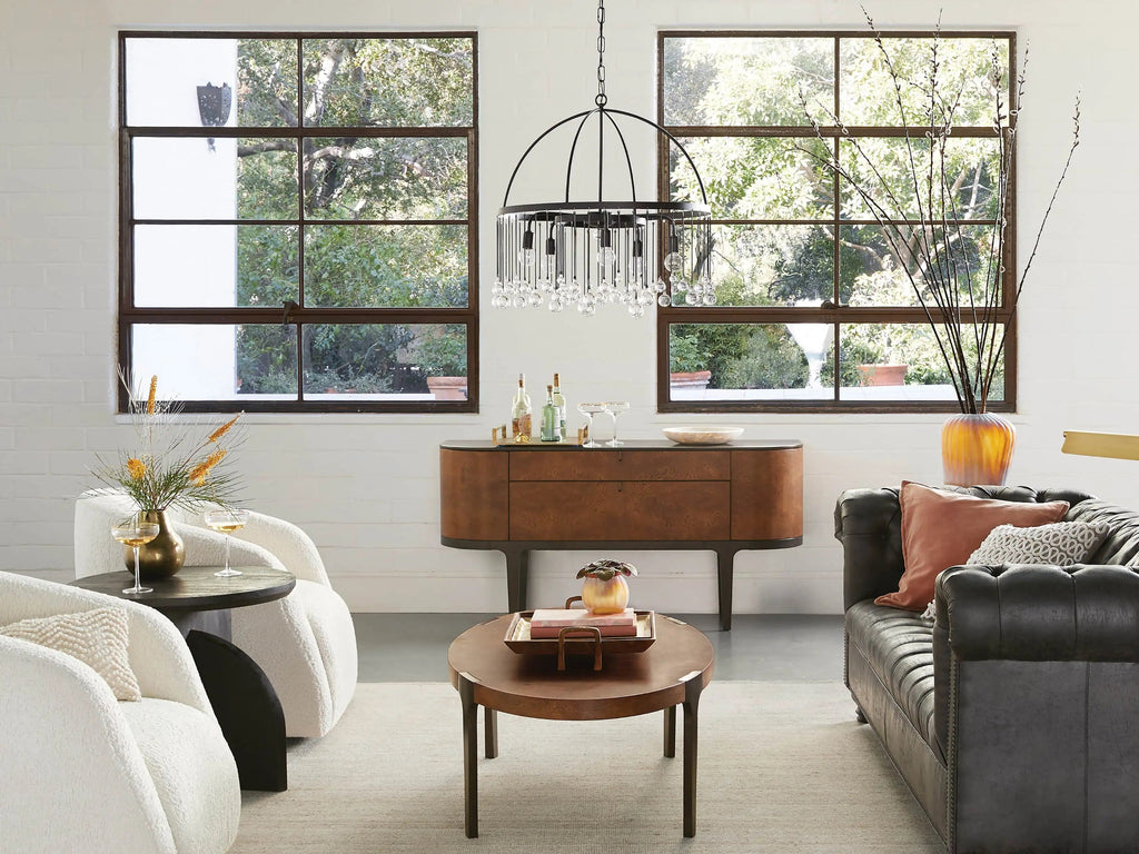 Contemporary Aubrey Crystal Ball Round Chandelier 5 Light / 8 Light product image